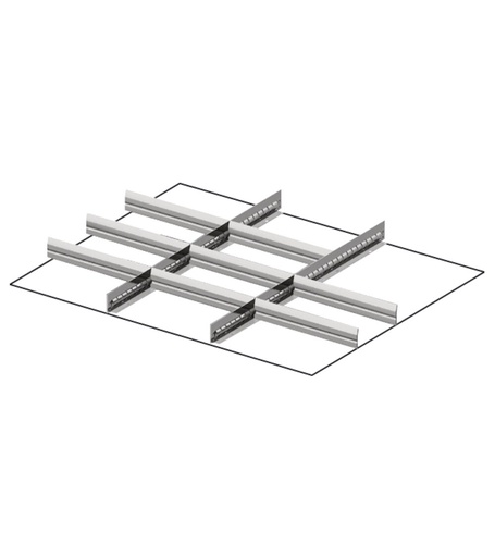 Master drawer divider set for front height H=200/250 mm – 45×36 EH
