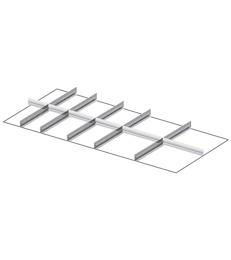 Master drawer divider set for front height H=200/250 mm – 78×36 EH