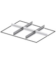 Set materiale di separazione per altezza frontale H=200/250 mm