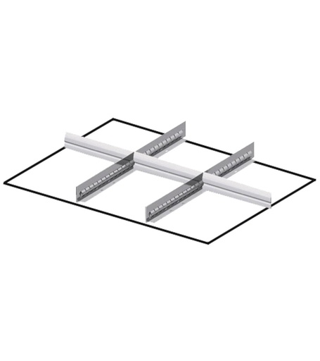 Drawer divider set for front height H=200/250 mm