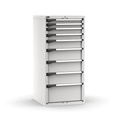 Cassettiera Master con 9 cassetti 2x75 2x100 1x150 3x200 1x300 – H 1500 mm