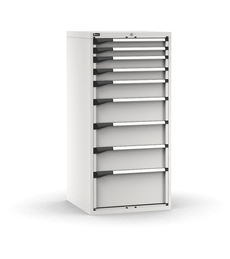 Master drawer cabinet with 9 drawers 2x75 2x100 1x150 3x200 1x300 – H 1500 mm