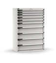 Cassettiera Master con 10 cassetti 2x75 3x100 1x150 4x200 – H 1500 mm