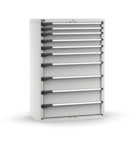 Master drawer cabinet with 10 drawers 2x75 3x100 1x150 4x200 – H 1500 mm