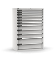 Cassettiera Master con 11 cassetti 2x75 4x100 3x150 2x200 – H 1500 mm