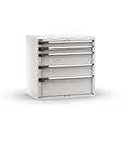 Cassettiera Master con 5 cassetti 2x100 2x200 1x300 – H 1000 mm