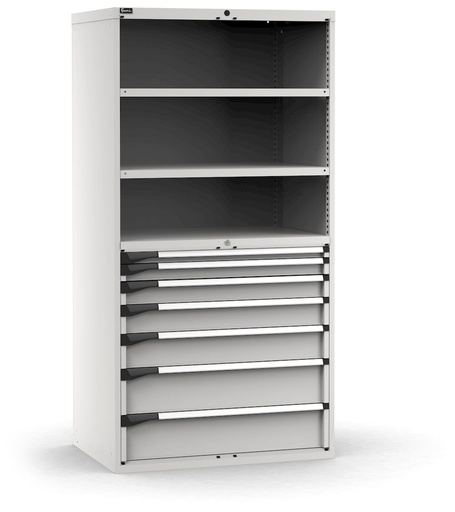Master drawer cabinet with 7 drawers 2xPF 1x50 1x75 1x100 1x125 1x150 2x200 – H 2000 mm