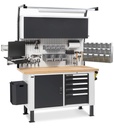 Banco da lavoro con pannello portautensili MASTERBR1509, 150 cm