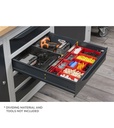 Banco da lavoro WORK2003 con 1 armadio a cassetti con 4 cassetti, L 200cm