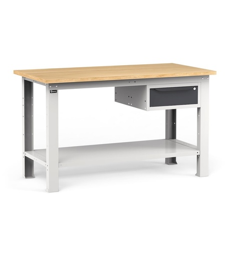 Workshop bench with 1 drawer, 150 cm, Grey and anthracite