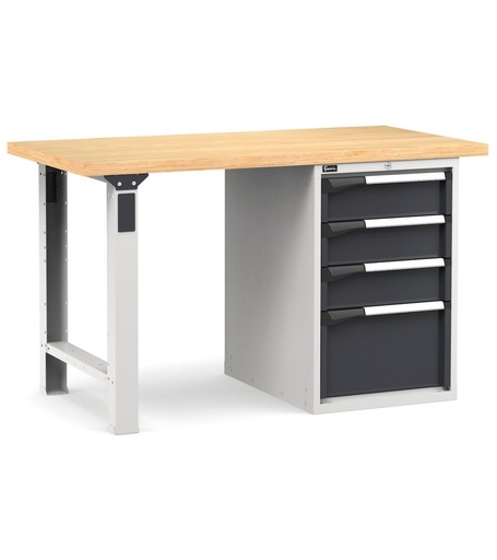 Work Master workbench with 4 drawers 3x150 1x300 – H 890 mm