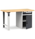 Banco con porta con 1 cassetto 1x100 1xPR Master – H 890 mm