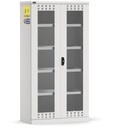 Armadio per prodotti chimici, ante in policarbonato, L1023 x P555 x H2000 mm