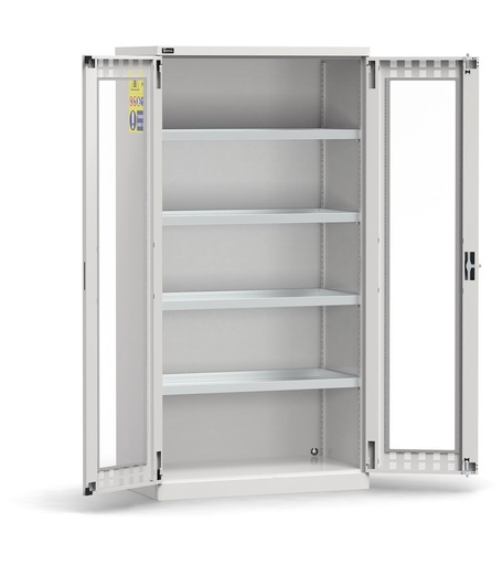 Armadio per prodotti chimici, ante in policarbonato, L1023 x P555 x H2000 mm