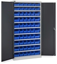 Armadio con porte a battente con 60 contenitori RK Box Air Perfom – H 2000 mm
