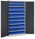 Armadio con porte a battente con 52 contenitori RK Box Air Perfom – H 2000 mm