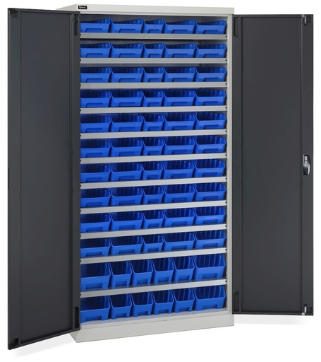 Armario con puertas batientes y 62 cubetas RK Box Air Perfom – Al 2000 mm