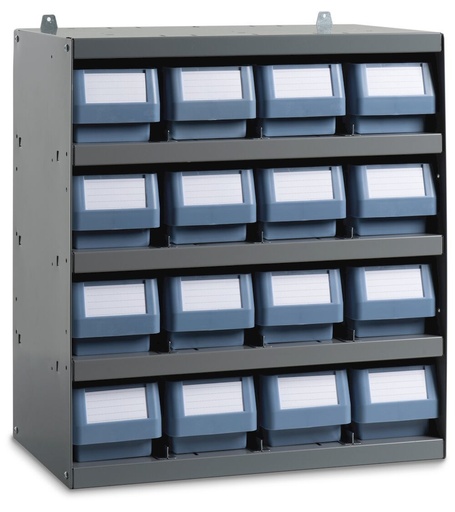 Rayonnage avec 16 caisses RK Box Classic – H 545 mm