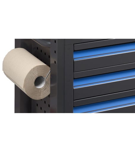 Porte-rouleau industriel avec papier pour servante d'atelier, L320 x P130 x H130 mm