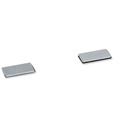 Coppia clip magnetiche con strisce adesive