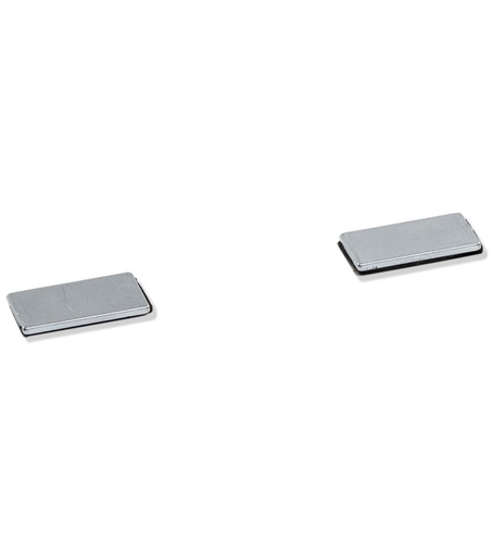 Coppia clip magnetiche con strisce adesive