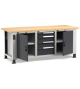 Banco con porte con 4 cassetti 1x100 2x150 1x200 2xPR Master – H 765/1115 mm