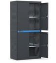 Armadio per officina e industria ad ante a battente, L912 x P496 x H1900 mm