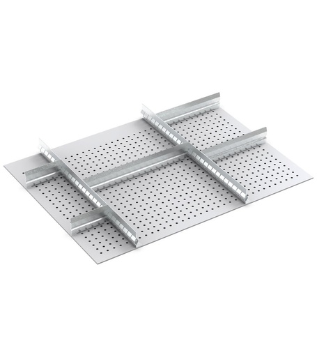 Set of metal longitudinal and transverse dividers, for drawers with front height 75 mm