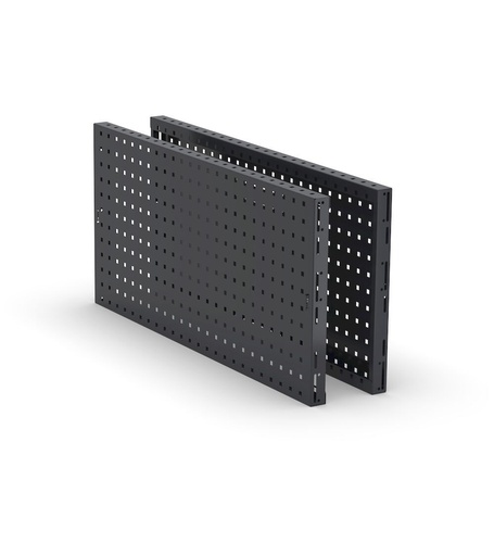 Pair of perforated panels for workbench, W950 x D40 x H456 mm