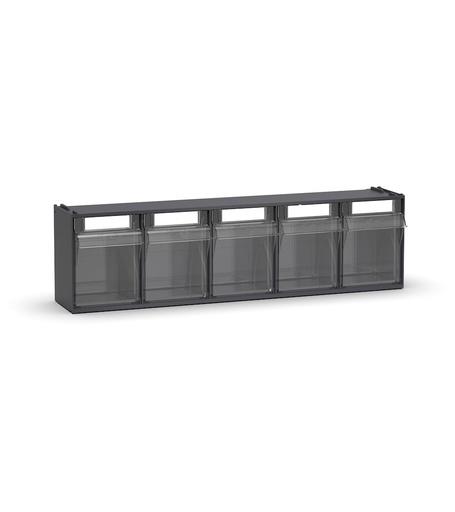 Small parts drawer unit with 5 drawers – H 168 mm