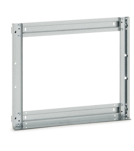 Telaio posteriore Visual Box Linea 391 per installazione a parete e a banco, L602 x P60 x H500 mm